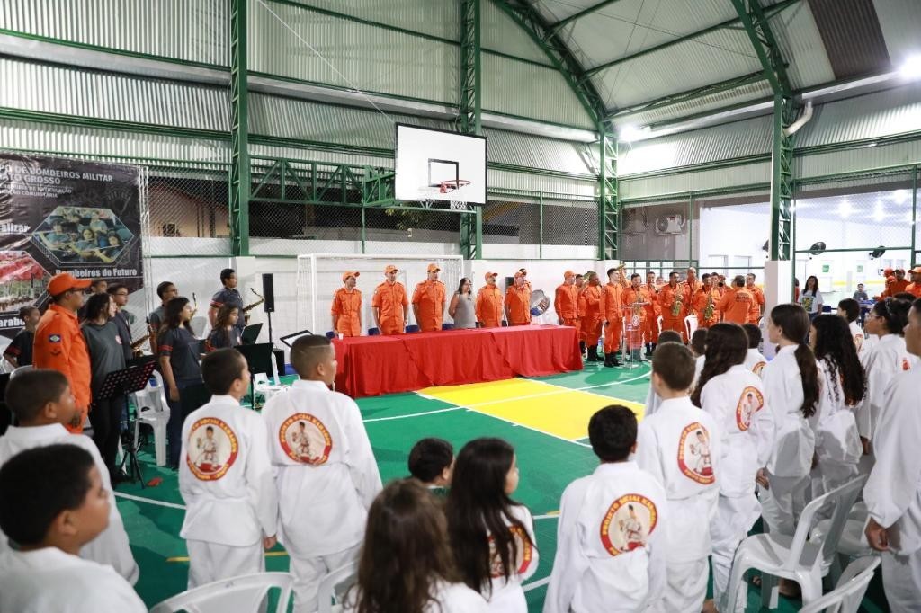Corpo de Bombeiros inicia projetos sociais para atender crianças e adolescentes em Cuiabá