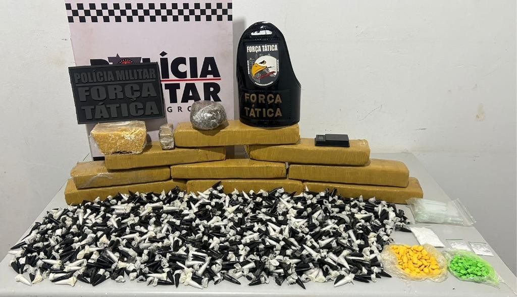 Força Tática prende faccionado com tabletes de maconha, comprimidos de ecstasy e mil pinos de cocaína