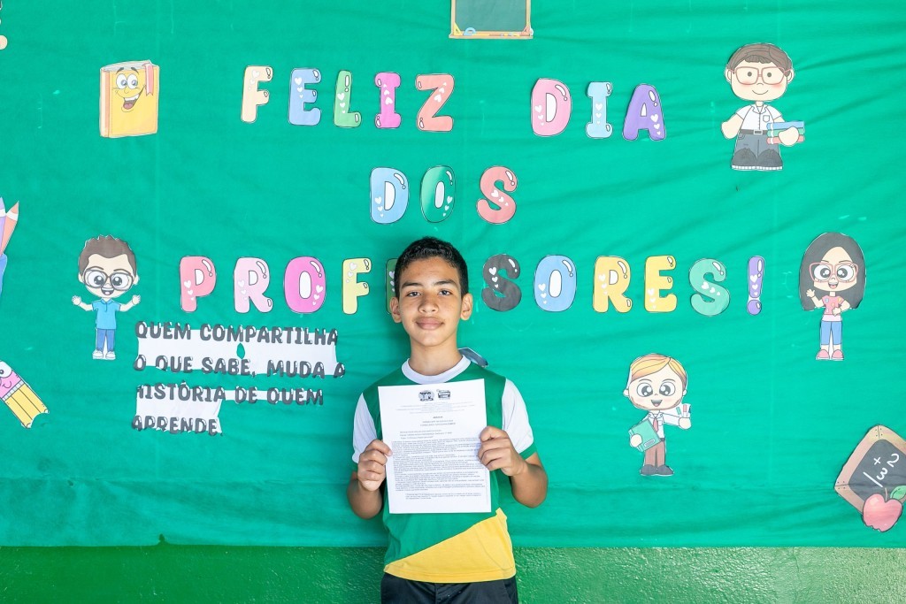 Aluno de Cuiabá vence concurso com melhor conto literário