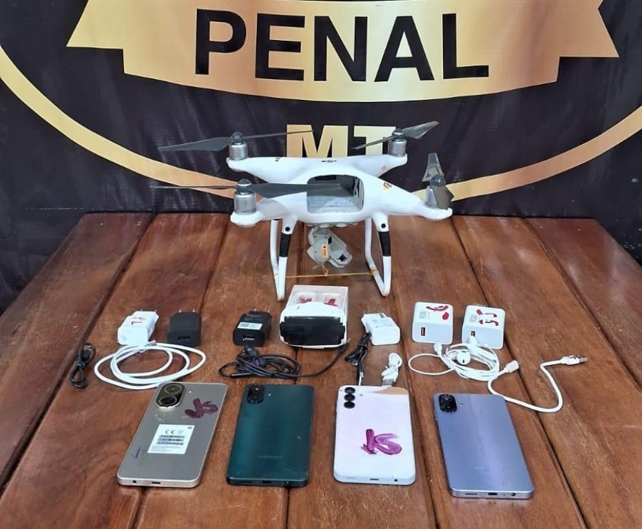 Polícia Penal abate dois drones que tentavam levar celulares para reeducandos