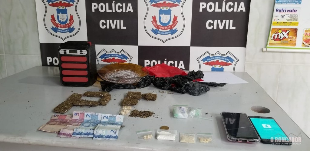 Polícia Civil de Nova Xavantina  fecha boca de fumo e prende “vovô do pó”