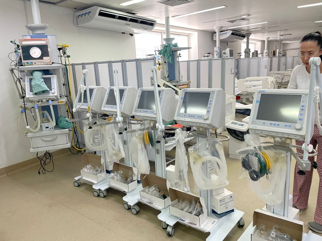 Saúde reforça UTI Pediátrica com novos respiradores adquiridos com recursos próprios