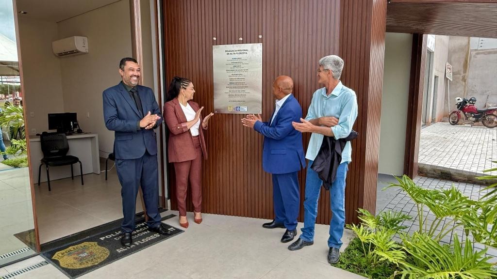 Entrega de nova sede da Delegacia Regional de Alta floresta fortalece trabalhos da Polícia Civil no norte de MT