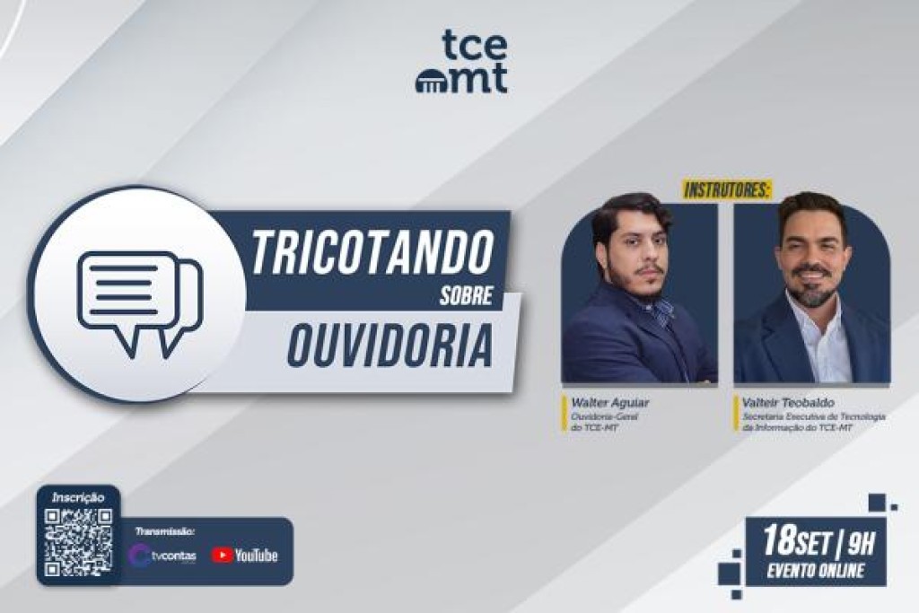 Inteligência artificial continuará como tema na terceira edição do Tricotando sobre Ouvidoria