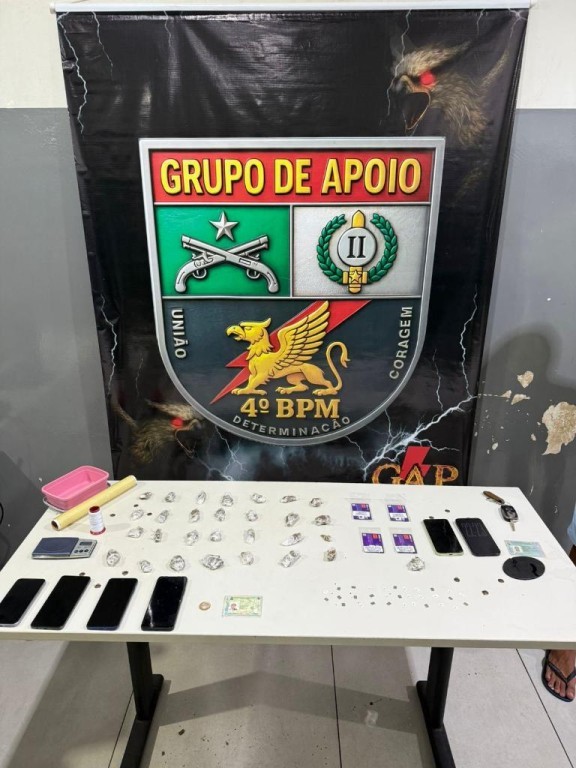 Polícia Militar prende dois homens por tráfico de drogas e estelionato em Várzea Grande