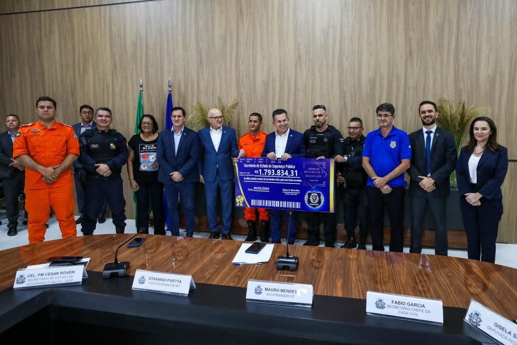 Governo de MT reconhece 2,3 mil profissionais da segurança com premiação de R$ 1,8 milhão