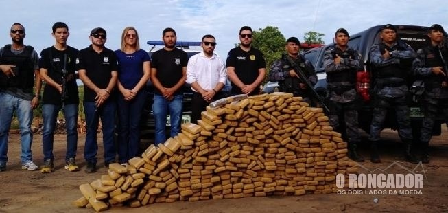 Polícia Civil incinera 350 kg de maconha apreendidos no Araguaia