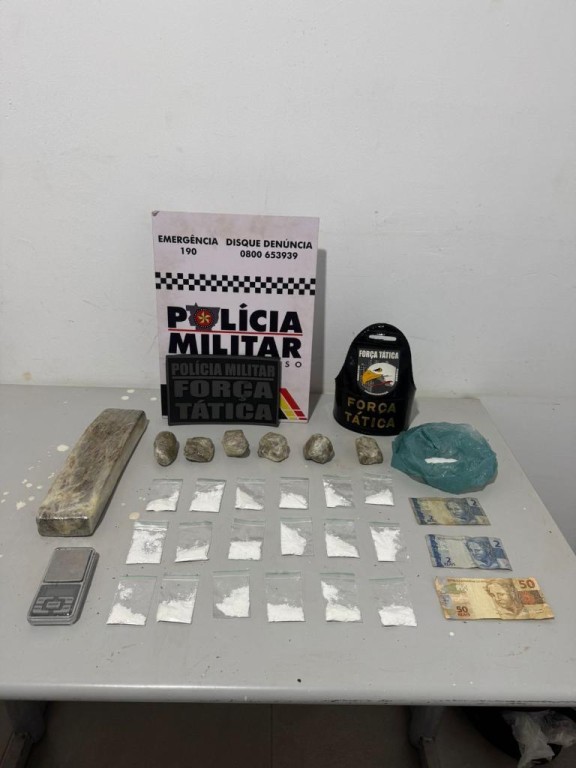 Força Tática prende faccionado com drogas em Tangará da Serra
