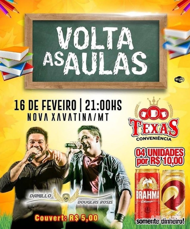 EVENTO – Texas Conveniência traz para Nova Xavantina o show com a dupla Danilo e Douglas Rosi