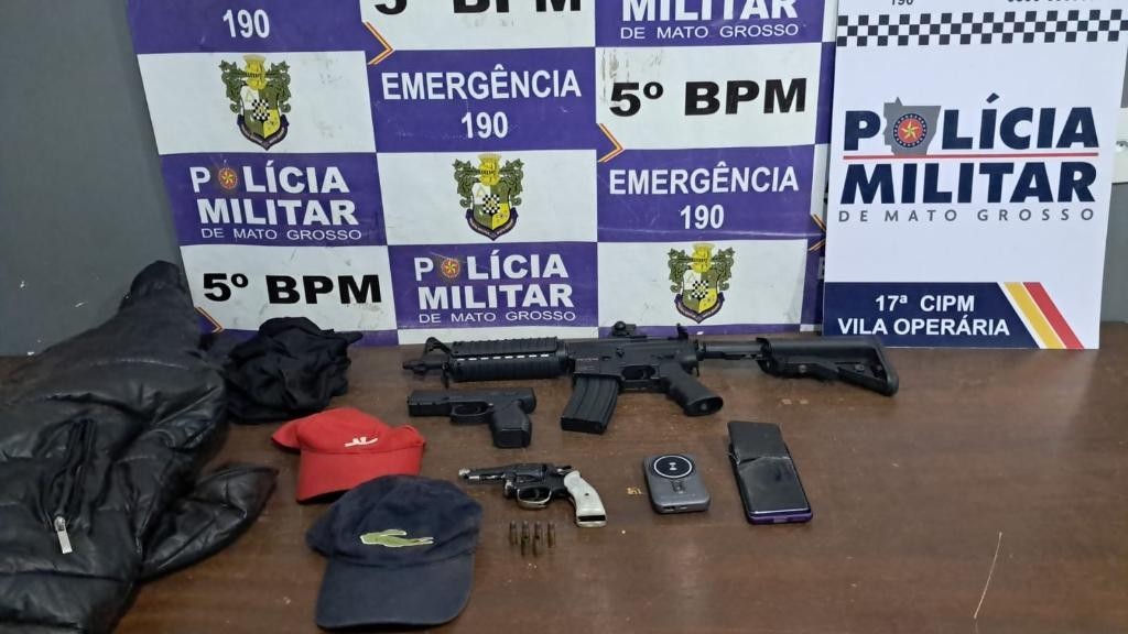 Polícia Militar resgata vítimas mantidas reféns durante roubo a residência em Rondonópolis