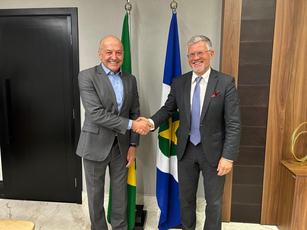 "Queremos aprender com MT para replicar as lições de sucesso em nosso país", afirma embaixador da Ucrânia
