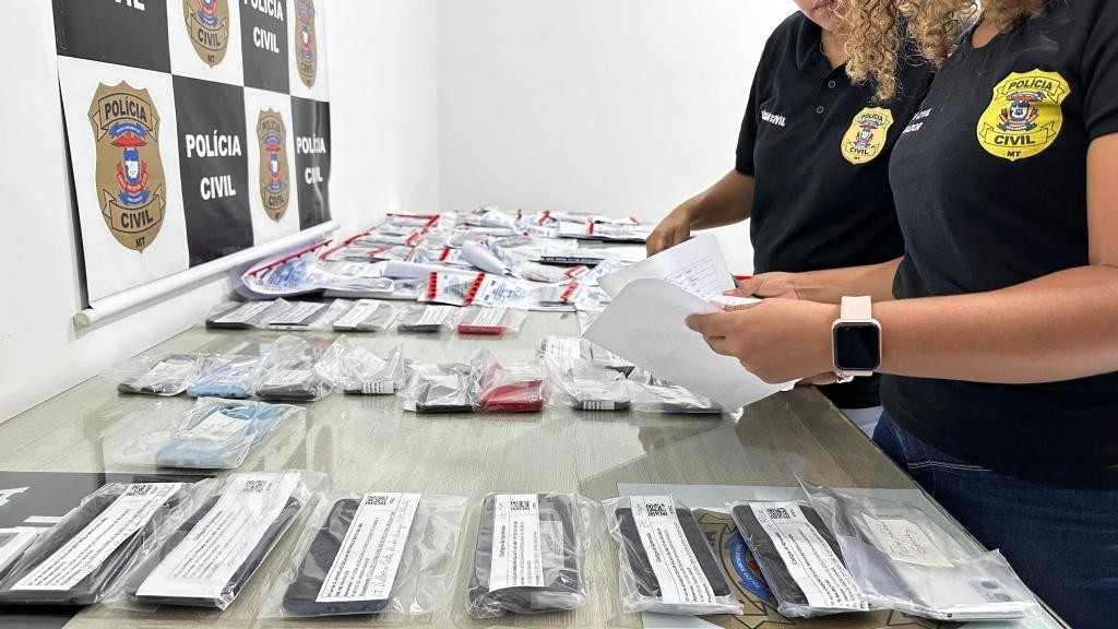 Polícia Civil recupera 158 aparelhos celulares furtados ou roubados em Cuiabá e Várzea Grande