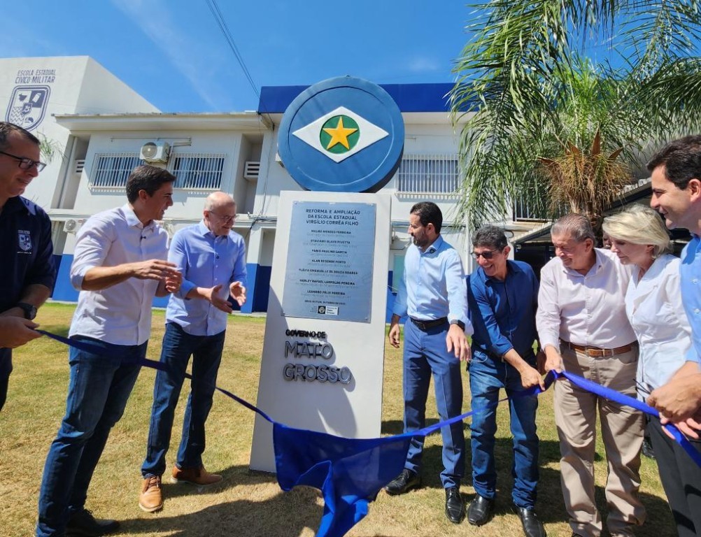 Governo de MT entrega reforma e ampliação da escola em Nova Mutum: "agora, fica até mais fácil de estudar", afirma aluna