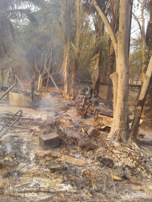 QUEIMADAS – Morador da gleba Gaivota em Nova Xavantina que perdeu tudo com incêndio pede ajuda
