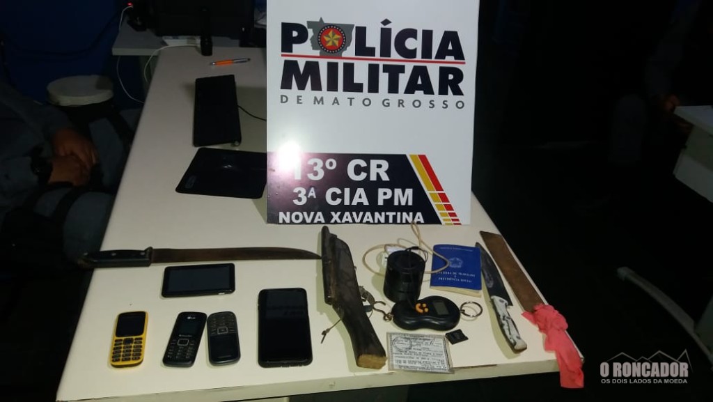 Polícia Militar prende dois traficantes com arma de fogo em Nova Xavantina