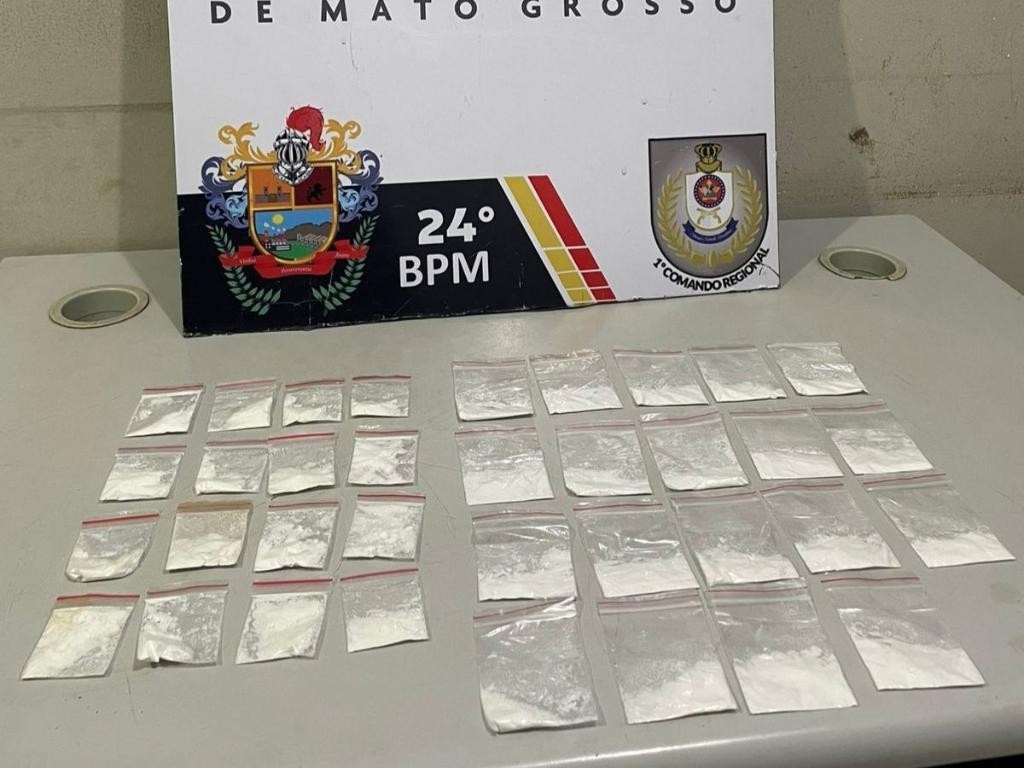 Polícia Militar prende dois homens por tráfico de drogas em Cuiabá