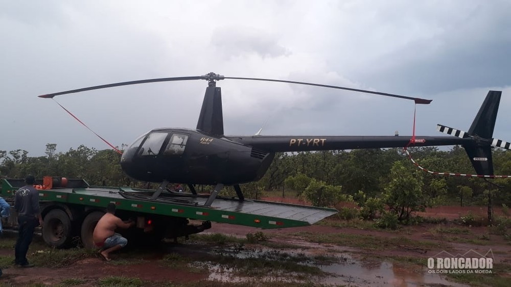 Helicóptero com indícios de adulteração é apreendido pela Polícia Militar em General Carneiro