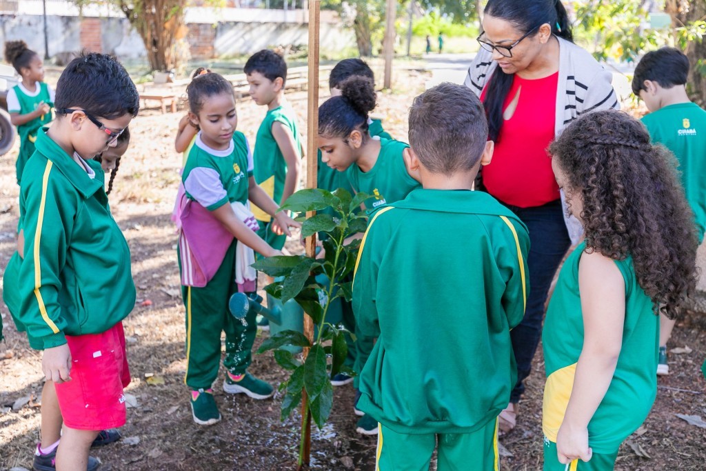 Projeto Pomar nas Escolas incentiva educação ambiental e arborização em Cuiabá