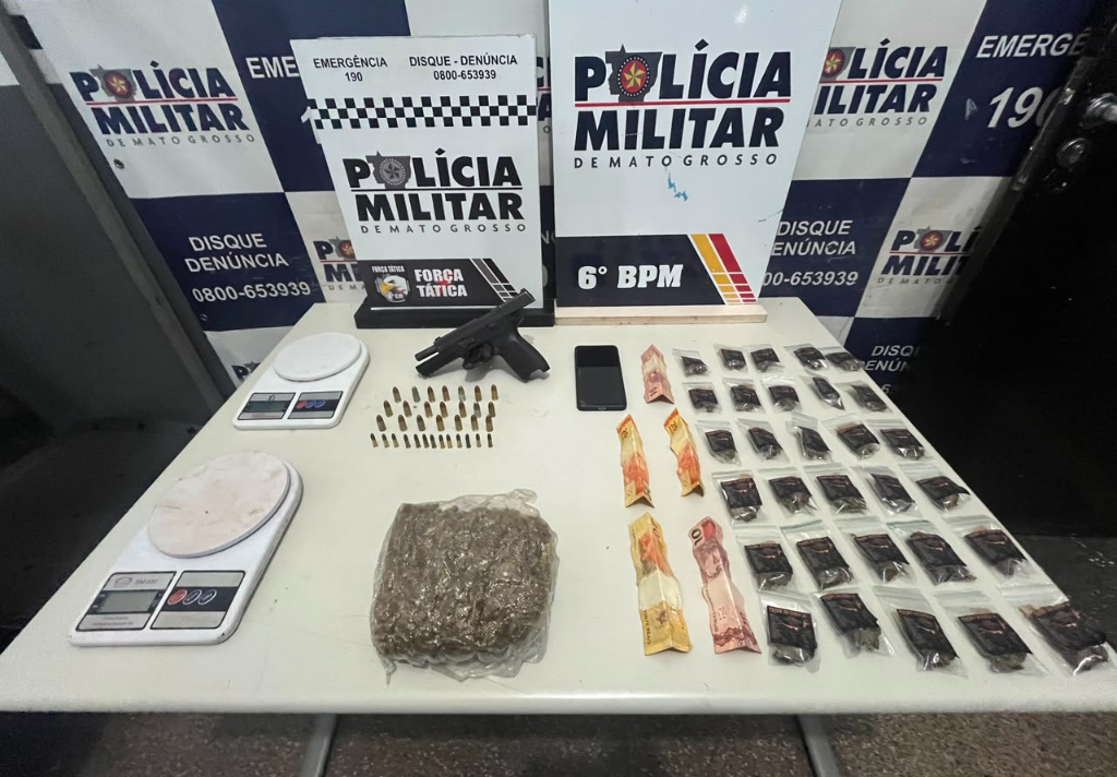 Dois integrantes de facção criminosa são presos pela Polícia Militar em Cáceres