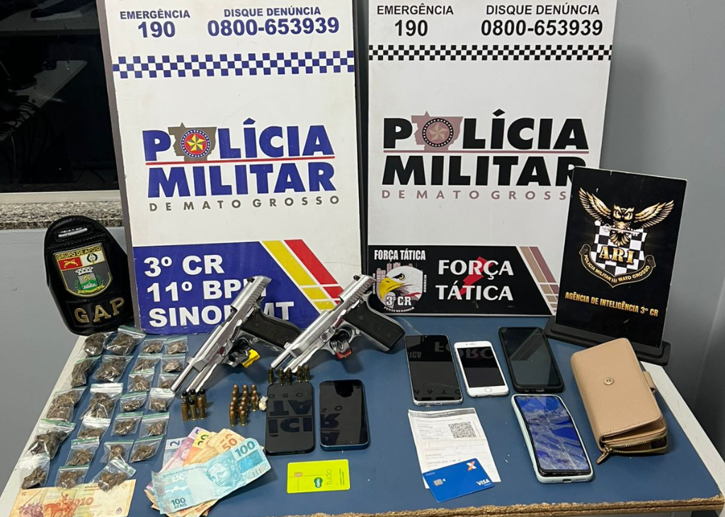 Polícia Militar prende nove criminosos suspeitos de latrocínio contra idoso em Sinop