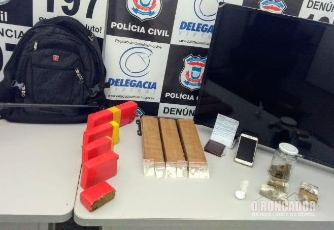 PM prende cinco por suspeita de tráfico em Água Boa