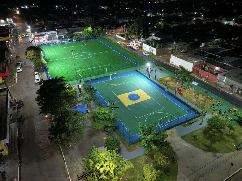 Prefeitura e Governo do Estado entregam campo e quadra no Três Barras e ampliam investimentos em espaços esportivos em Cuiabá