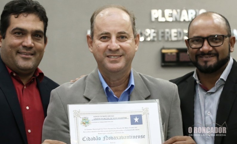 Vereadores concede título de cidadão novaxavantinense para autoridades do Estado
