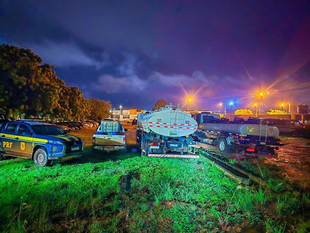 PRF intercepta mais de 27 mil litros de diesel destinados a garimpo ilegal em Pontes e Lacerda (MT)