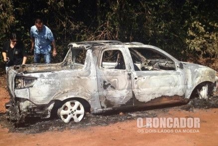 Corpo carbonizado é encontrado em carroceria de picape em Sinop