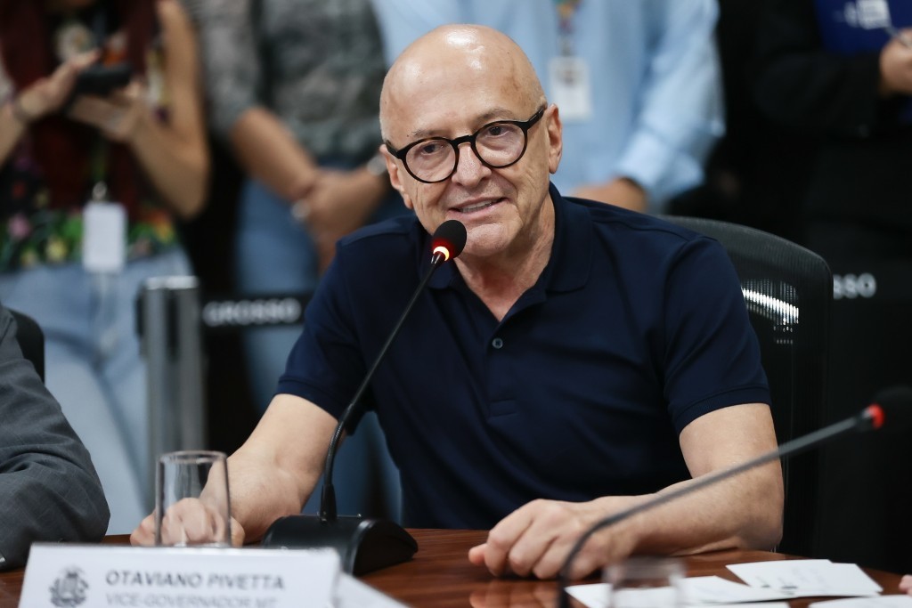 Otaviano Pivetta concede coletiva de imprensa após posse na ALMT nesta terça-feira (31)