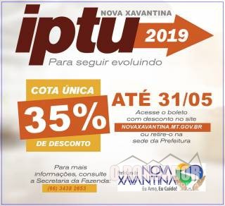 Desconto de 35% no pagamento do IPTU a vista termina no próximo dia 31 de maio