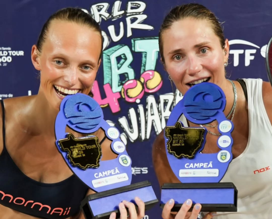 Débora Madile e Yasmine Aires vencem World Tour BT 50 de beach tênis; qualificatórias do BT 400 iniciam nesta terça-feira (17)