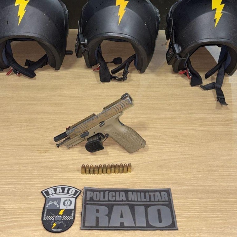 Companhia Raio prende homem com pistola e 10 munições em Pontes e Lacerda