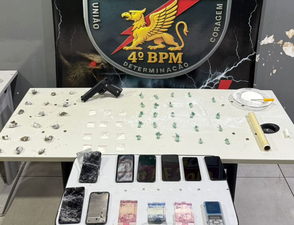 Polícia Militar prende três faccionados suspeitos por tráfico de drogas, roubo e estelionato