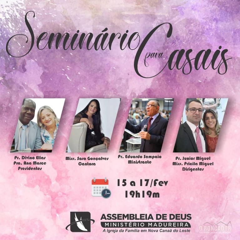 EVENTO – Seminário para Casais no distrito de Nova Canaã do Leste em Nova Xavantina