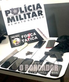 Trio pratica roubo em Água Boa