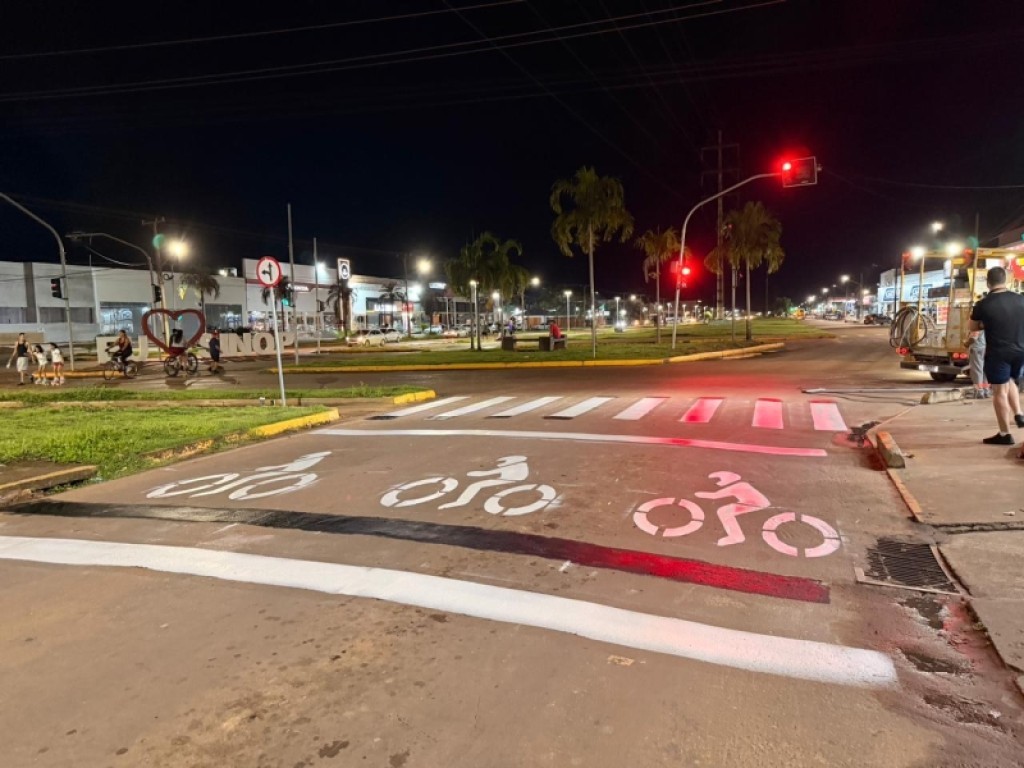Prefeitura de Sinop inicia implementação de ‘bolsões de motos’ em cruzamentos com semáforos
