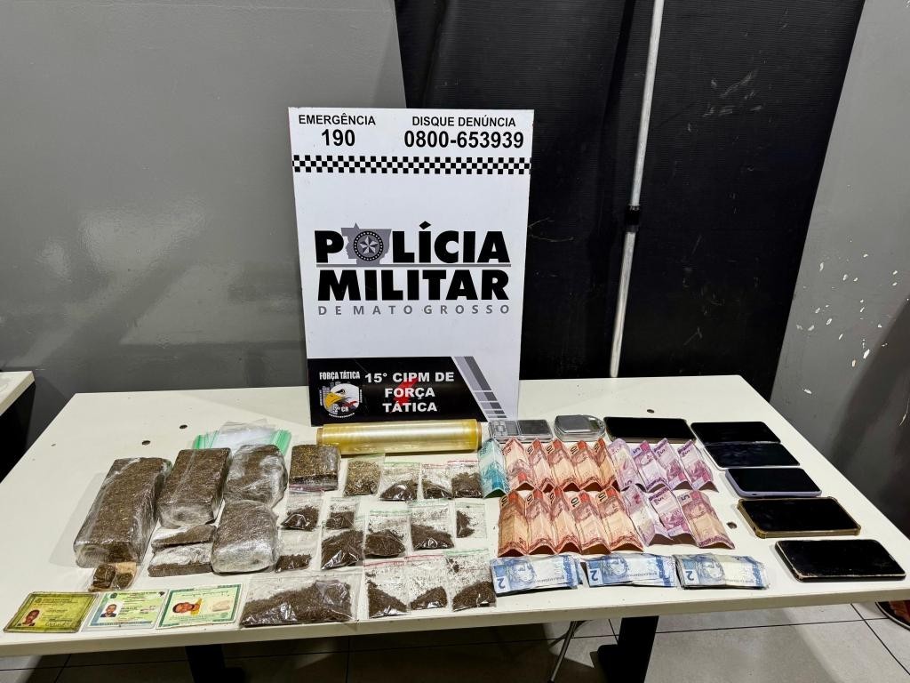 Força Tática prende oito pessoas por tráfico de drogas em Várzea Grande