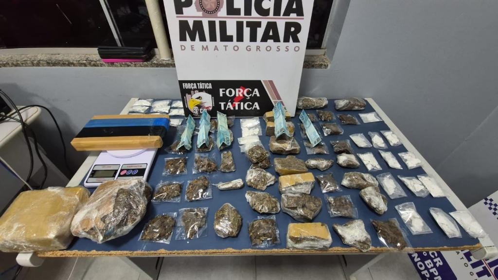 Força Tática detém quadrilha de faccionados com 71 porções de drogas em Sinop