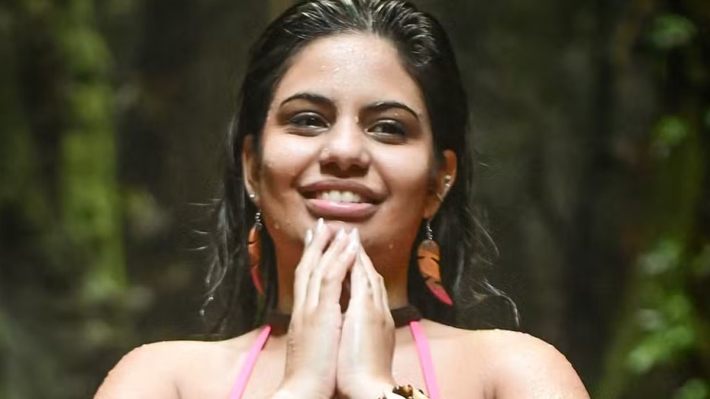 Gabriela Saporito curte viagem no Maranhão e visita Santuário da Pedra Caída: