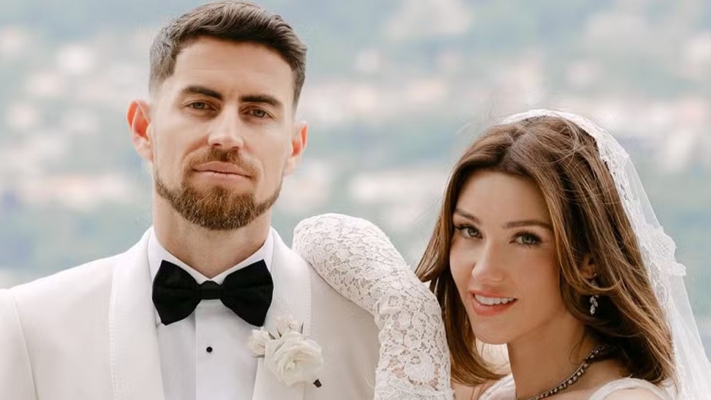 Jorginho e Catherine Harding celebram primeiro ano de casamento: ‘Sem palavras’