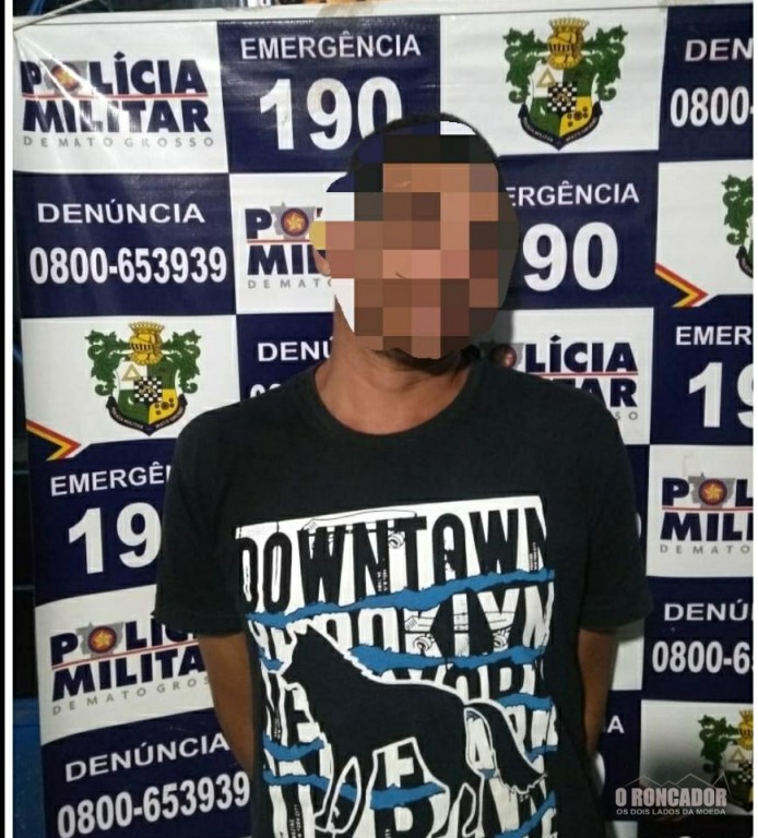 Policia Militar em Nova Xavantina prende arma de fogo (modificada), recupera motocicleta furtada e prende suspeito com mandado de prisão