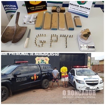 GPT apreende 6 kg de maconha que estavam enterrados em Aragarças VEJA VÍDEO