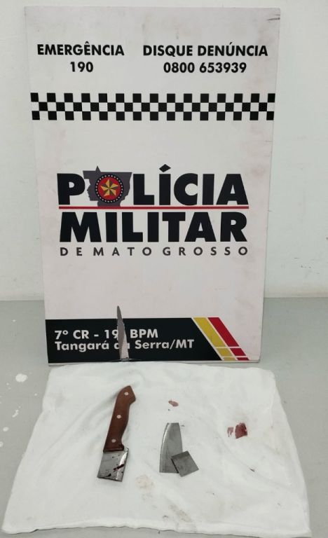 Polícia Militar prende homem por tentativa de feminicídio em Tangará da Serra