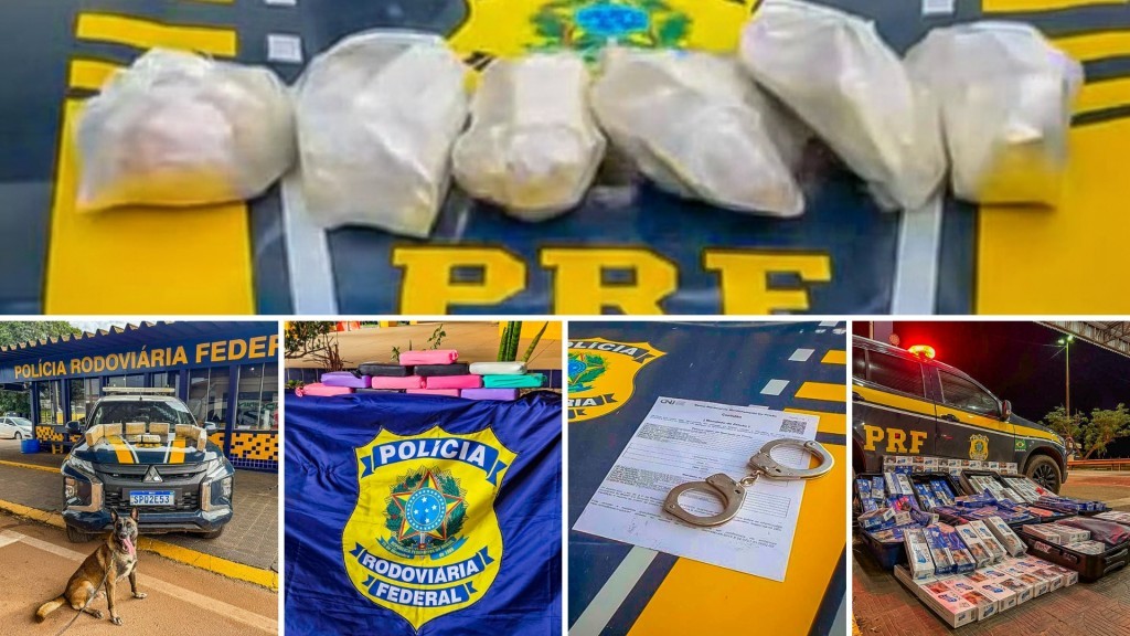 Fim de semana tem apreensões de drogas e contrabando em rodovias federais de Mato Grosso