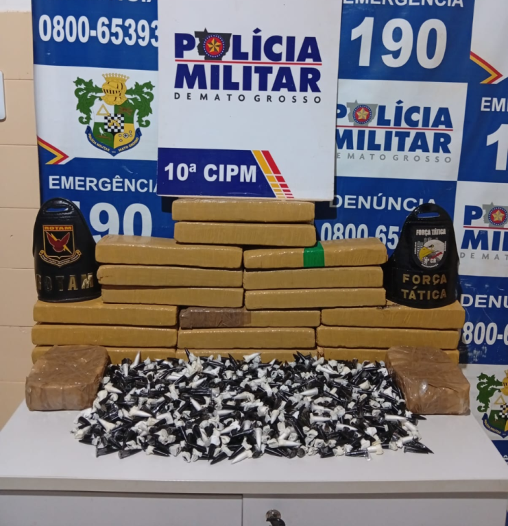 Rotam apreende 19 tabletes de entorpecentes e prende suspeito por tráfico em Aripuanã