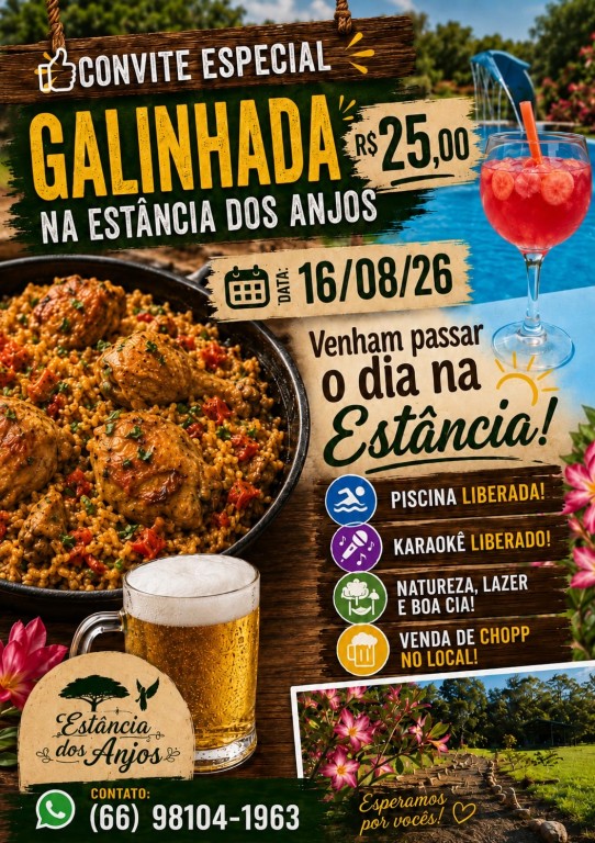 Estância dos Anjos promove dia de lazer com galinhada, esporte e diversão para toda a comunidade