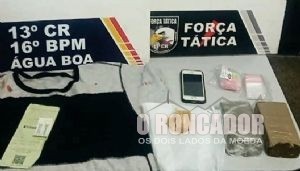 Força Tática prende homem com drogas no Terminal Rodoviário de Água Boa