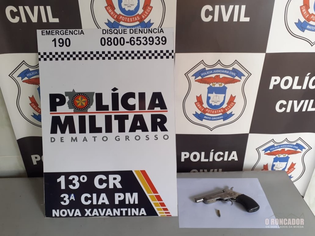 Suspeito com arma de fogo é preso em operação integrada em Nova Xavantina