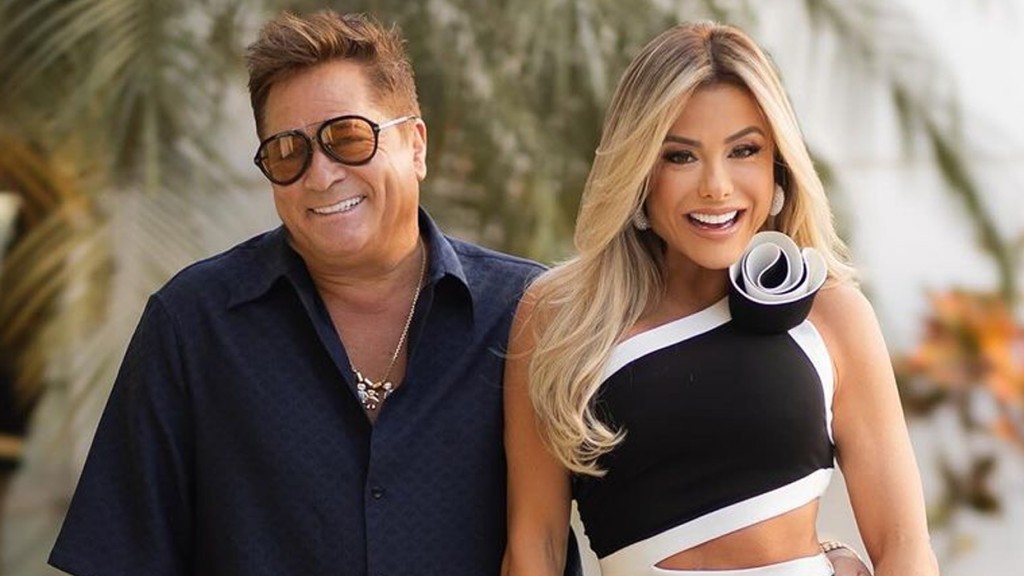 Poliana Rocha se declara a Leonardo em aniversario de 62 anos do cantor: ‘Te amo’